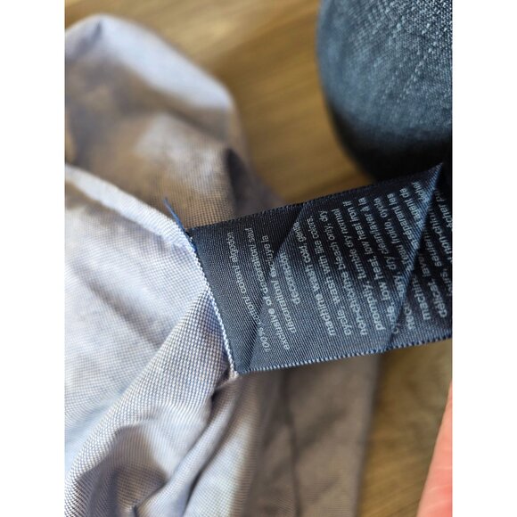 Tommy Hilfiger Womens Blue Gray Polka Dot L/G Cotton Blouse - Picture 7 of 9